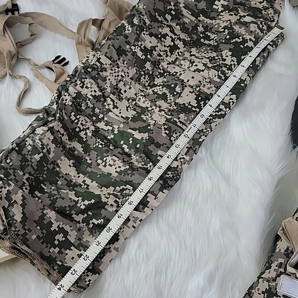 ARMY RANGER Digital Green Camo Unisex Halloween Dress Up Play Military Costume L